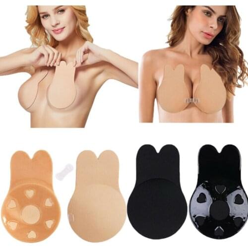 Self-Adhesive Push Up Strapless Backless Silicone Gel Magic Stick Invisible Bra Underwear