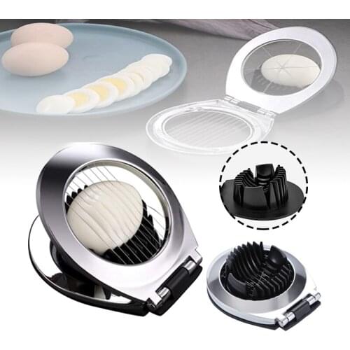 Stainless Steel Egg Slicer Multifunctional 2-in-1 Egg Divider Manual Kitchen Cutting Machine for Eggs and Fruits WXV Sale