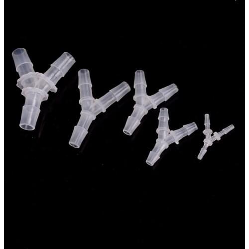 Y Type Hose Equal Tee Plastic Hose Water Pipe Connectors Aquarium Pipe 3.5-12.7mm