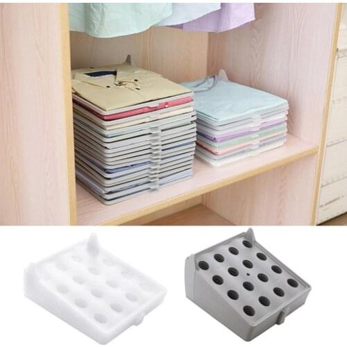 Wardrobe Storage Folding Board Creative Household Anti-Wrinkle Shirt T-Shirt Clothes Folding Storage Board Wardrobe Organizer