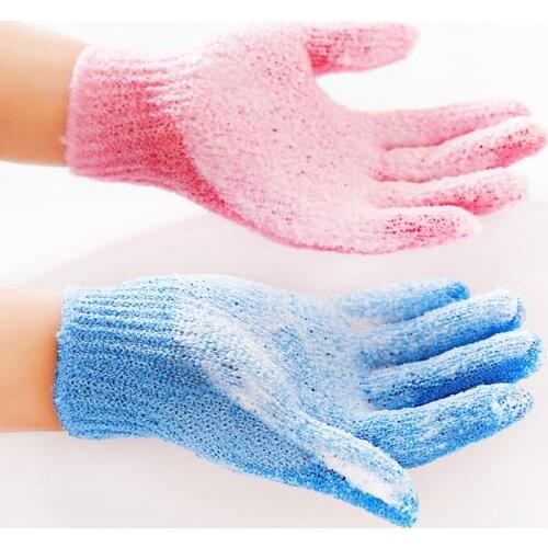 1Pc SpaFine Glove Massage Scrub Body Scrubber Shower Bath Exfoliating Wash Skin bathroom accessories soft