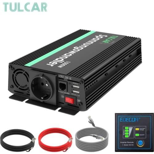 TULCAR 1500W 3000W Transformer Modified Sine Wave DC 12V AC 220V 230V 240V Usb LCD Display Solar Power Inverter