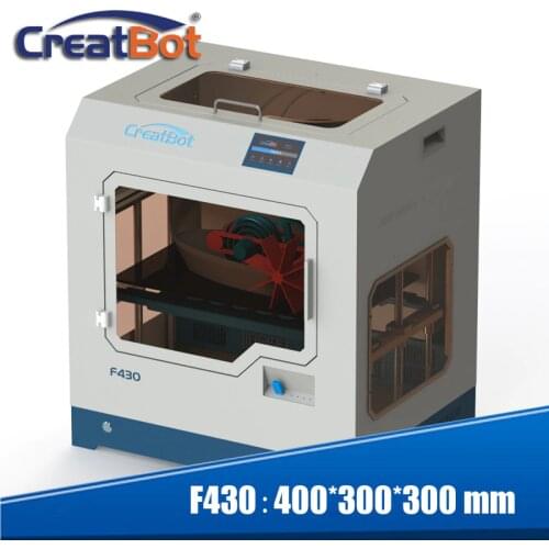 Creatbot 3d printer F430 large print size dual extruders Metal Closed Chamber 1.75 mm PLA ABS PVA PEEK Nylon PC PA printing