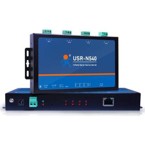 4 Serial Port RS232 Servers to Ethernet Converters RS485 to RJ45 RS422 to TCP IP Module Controller Built-in Webpage USR-N540Q038