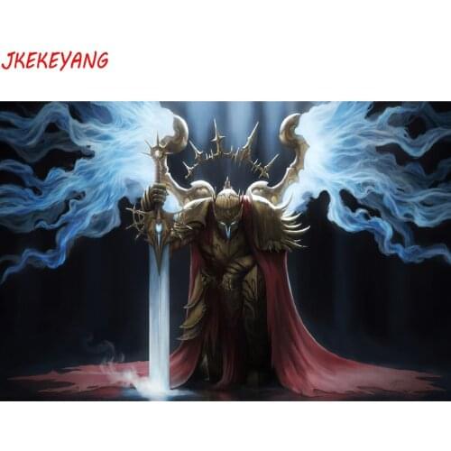 5D DIY square/round Diamond painting warrior of throne Cross Stitch Diamond Embroidery Pattern Rhinestone J2136