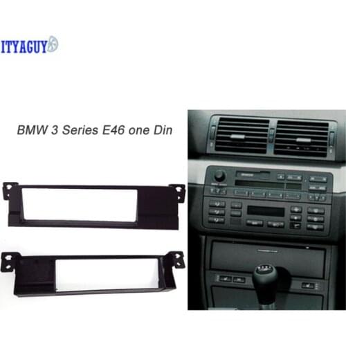 Car-styling One or 2 Din Radio DVD Fascia For BMW 3 Series E46 1998-2005 Stereo Panel Dash Mount Trim Kit Frame free shipping