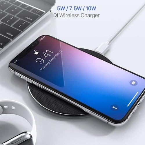 QC3.0 18W Qi Wireless 10W Charger for iPhone X/11 Visible S8/S9/S10/note9/10 Xiaomi p20/p30/mate30(and power adapter)