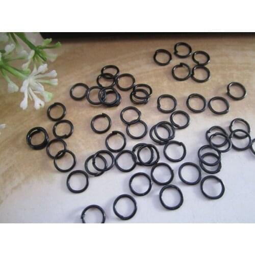 Electrophoresis black hanging ring o single-circle ring size 4mm or 6mm ,90g/pack