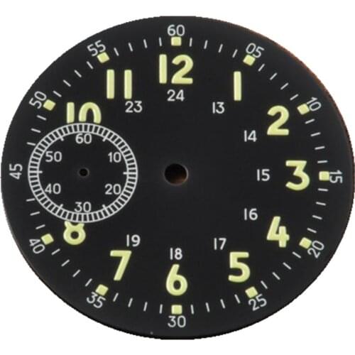 39mm watch dial fitsETA 6497 or Seagull st3600 Manual movement