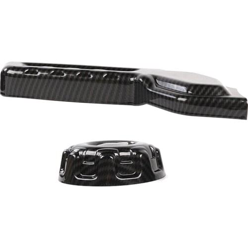 Carbon Fiber Car Seat Adjust Decoration Cover Trim for Jeep Wrangler JL 2018 -2020