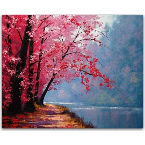 DONGMEI OIL PAINTING hand painted oil painting high quality landscape art painting pictures for living room DM-15100508