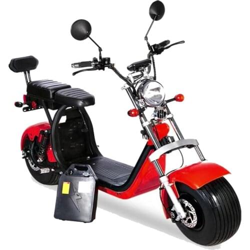 Wide Tire Two Wheels With COC/EEC Good Quality Citycoco Electric Scooter 1500W Scooters Adult Citycoco with 2 Seat, Key Start