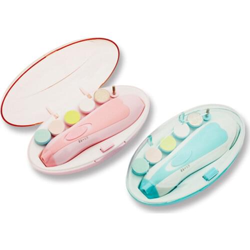 Baby Electric Nail Trimmer File Safe Fingernail Care with Light 6 types of grinding heads Baby Toddler Gear Baby Accessories