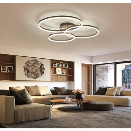 Living room lamp household lamp Nordic modern simple creative ring ceiling lamp bedroom lighting