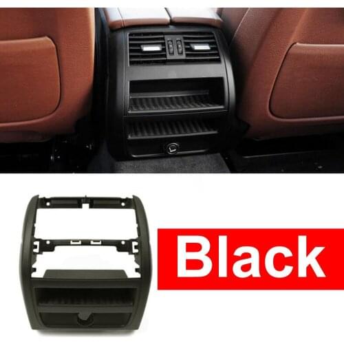 LHD RHD Rear Air Conditioning Vent Grille Outlet Interior Frame Inner Panel Plate For BMW 5 Series F10 F18 520 525 Black Styling