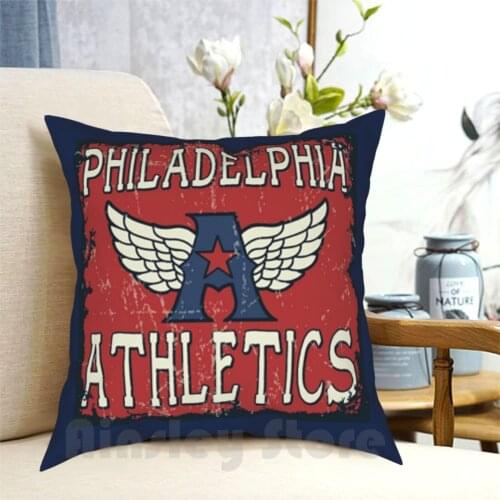 Hot Seller-Defunct-Philadelphia Athletics Pillow Case Printed Home Soft DIY Pillow cover Oakland Baseball Oakland Baseball