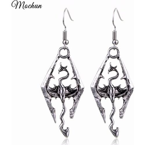 MQCHUN High Quality 2017 New Fashion Classic Drop Earrings Skyrim Elder Scrolls Earrings For Women Wholesale And Retail
