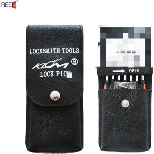 KLOM Premium 7 Pieces Hook Piciks Set with Colorful Handle locksmith tool