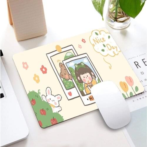 Cute Small Mouse Pad Super Creative INS Tide Computer Keyboard Office 25*29CM Table Mat Kawaii Desk for Teen Girls for Bedroom