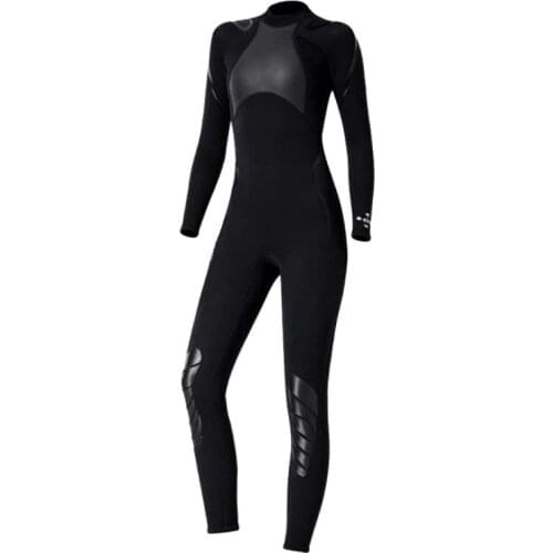 Q1FF Premium SCR Neoprene 3MM Wetsuit Women Scuba Diving Thermal Surf Suit Long Sleeves Slim Fit Female Swimsuit