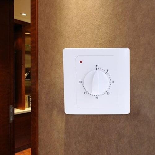 AC 220 V 10A 30Min Countdown Timer Switch Electric Digital Time Plug Control Button K1MF