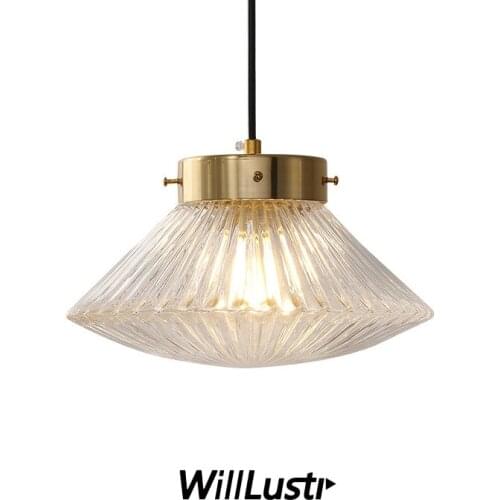 Retro Clear White Glass Pendant Lamp Metal Hanging Light Hotel Restaurant Living Dinning Bedroom Creative Suspension Lighting