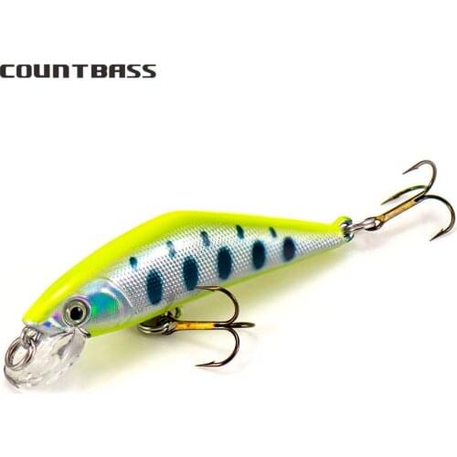 COUNTBASS 50mm 3.6g Sinking Minnow w VMC Hooks Fishing Lure Diving Depth 0.4-0.8m Hardbaits Wobblers Anlgers Lures