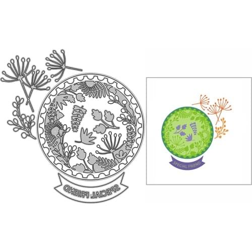 New Special Friend Flower Ball Craft Embossing 2021 Metal Cutting Dies for DIY Decor Scrapbooking Album Card Making No Stamp Set