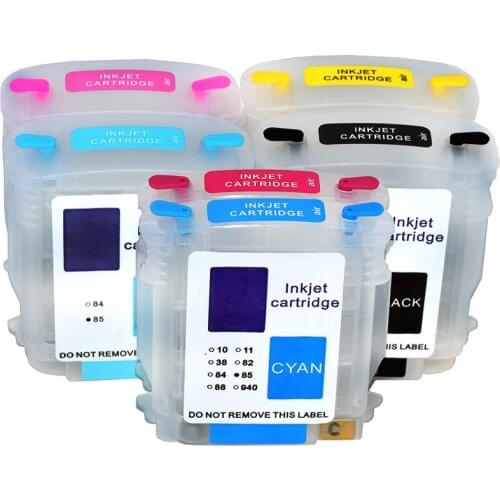 Empty Printer Ink Cartridge for HP 84 85 for HP Designjet 30 90 130 Printer with Chip