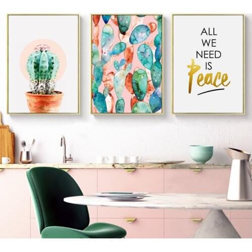 Nordic Print Picture Decorative Painting Modular Picture Wall Art Canvas Painting for Living Room No Framed