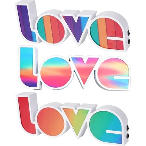 LED LOVE Sign for Business Cocktail & BAR Light Up Letter LED USB/Battery Powered Art Decor for Pub, Bistro, Party, Man Cave