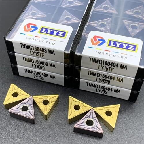 TNMG160404/08 MA LY15TF/LY6020/LY735 high quality external turning tool Carbide lathe tool CNC turning insert