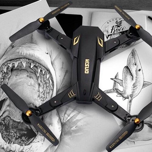 VISUO XS809S XS809HW Foldable Selfie Drone with Wide Angle 0.3MP/2MP HD Camera Quadcopter WiFi FPV RC Helicopter Mini Dron