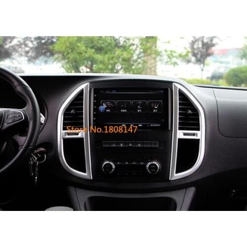 Car Inner Switch Vent Outlet Middle Air Condition Panel Control Trim Frame For Mercedes Benz Vito W447 2017 2018 2019