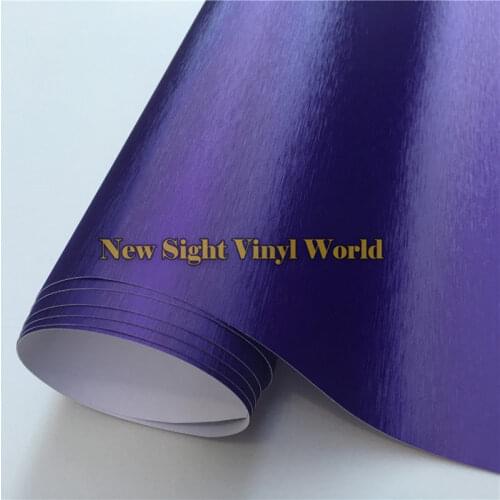 High Quality Violet Matte Brushed Chrome Purple Vinyl Foil Bubble Free For Car Wraps