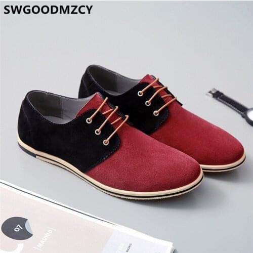 Suede Shoes Men Big Size Men Shoes Luxury Brand Oxford Shoes For Men Fashion Zapato Hombre Casual De Cuero Sepatu Kulit Pria