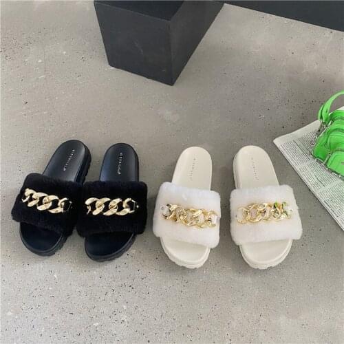 2021 new lamb wool real wool sandals comfortable home flat bottom casual womens slippers womens shoes