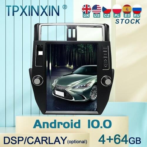 10.0 For Toyota LandCruiser Prado 2010+ Android Car Stereo Car Radio with Screen Tesla Radio Player Car GPS Navigation Head Unit