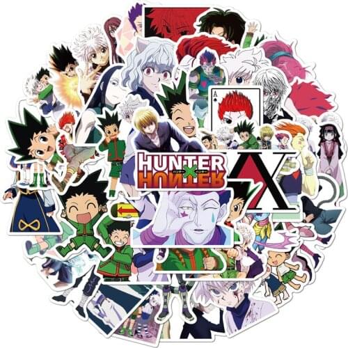10/50pcs Japanese Anime HUNTER X HUNTER Stickers for DIY Luggage Scrapbook Skateboard Laptop Mobile Phone Motorcycle