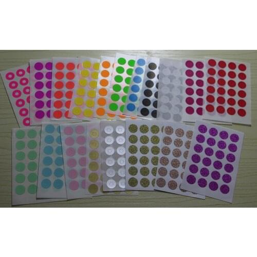 10mm Reinforcement Hole Stickers 19Colors Ring Sticker Labels for Hang Tag Hole Ring Labels Stickers round hole reinforcement