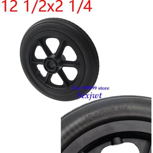 12 1/2x2 1/4 12 inch PU Wheelchair wheel with hub Tire Inflation Free Wheel Manual Wheelchair Rear Wheel