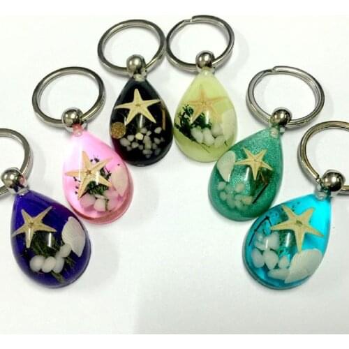 Free shipping yqtdmy 12 pcs fashion star design colorful drop bottom chic cool Keychain