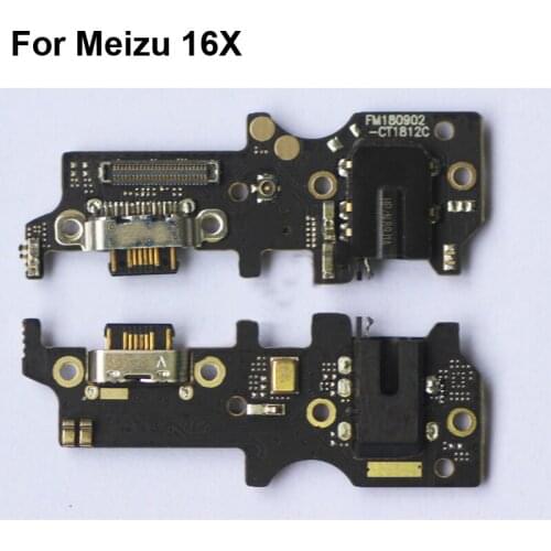 2PCS Tested Good For Meizu 16X USB Dock Charging Port Mic Microphone Module Board Flex Cable Parts For Meizu 16 X