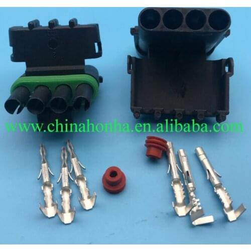 4 Pin 12010974 12010974 Female Male Weather Electrical Wire 2.5 Connector Plug Sealed Wiring Automobile Connectors for Delphi