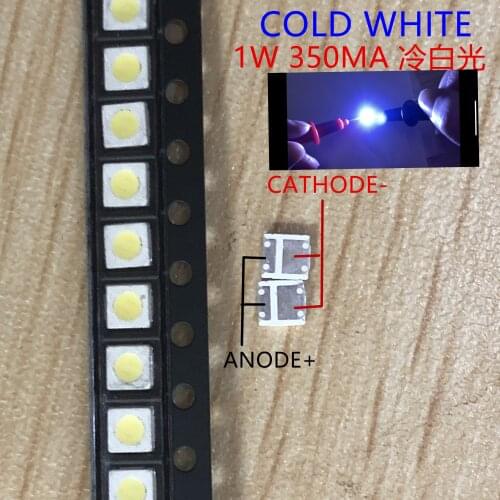 5000PCS Lextar LED Backlight TV High Power LED DOUBLE CHIPS 1W 3V 3030 Cool white PT30A66 TV Application 3030 pct 3v led Diode