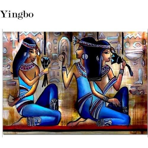 5d diamond painting Ancient Egyptian woman diy full square drill diamond embroidery round diamond mosaic DIY rhinestone painting