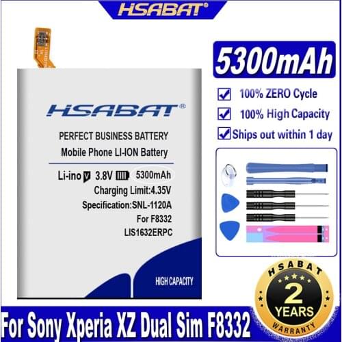 HSABAT LIS1632ERPC LIP1624ERPC Battery for Sony Xperia XZ Dual Sim F8332 XZs F8331 for Xperia X Performance XP F8132 F8131