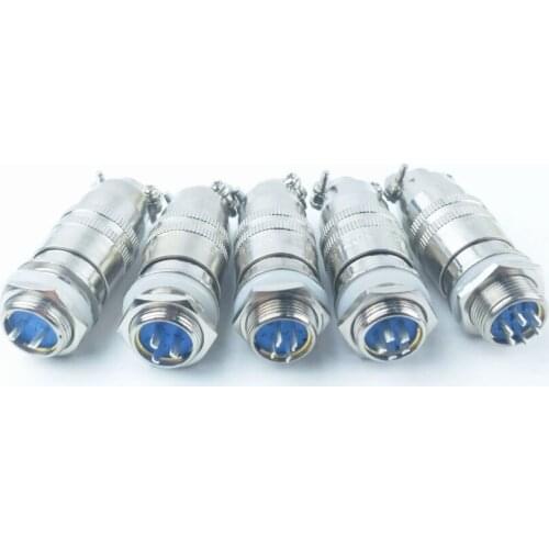 1set XS12 Aviation Plug 12mm 2 3 4 5 Pins Connector Air Plug Square/Round Socket