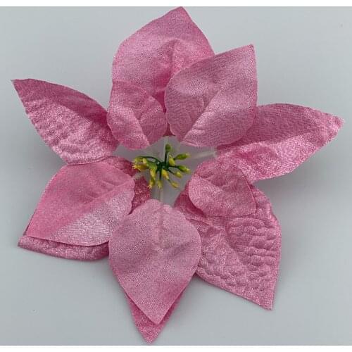 Glitter Flower Christmas Poinsettia 22CM 12pcs Xmas PE+ Gold Onion Powder Party Pe More Color 10 Pcs Fake Flowers