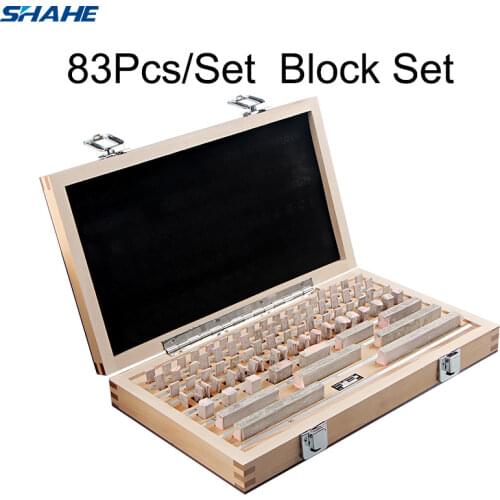 Shahe Block Gauge 83Pcs/Set 1 grade 0 grade Caliper Block gauge Inspection Block Gauge Measurement Instruments